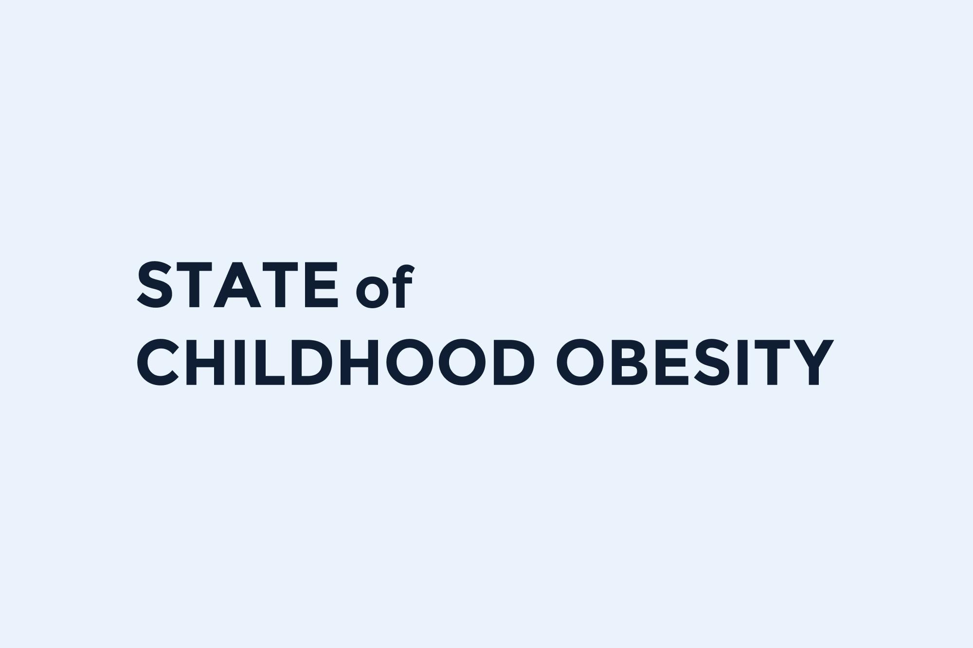 State of Childhood Obesity Logo